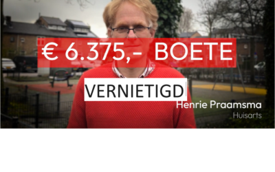 Rechtbank Rotterdam vernietigt IGJ-boete van 6.375euro die was opgelegd aan huisarts Henrie Praamsma voor het uitschrijven 57 COVID-recepten (50xIvermectine en 7xHCQ)