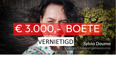 En dat is 5….Rechtbank Zwolle volgt Groningen, Rotterdam, Breda en Utrecht..de minister dient de IGJ-boete van 3.000euro die was opgelegd aan arts Sylvia Douma voor het uitschrijven van 3 COVID-recepten opnieuw en dit keer zorgvuldig te beoordelen.